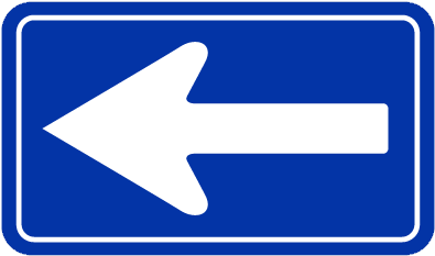 One Way Traffic - One Way Traffic Sign (394x394), Png Download