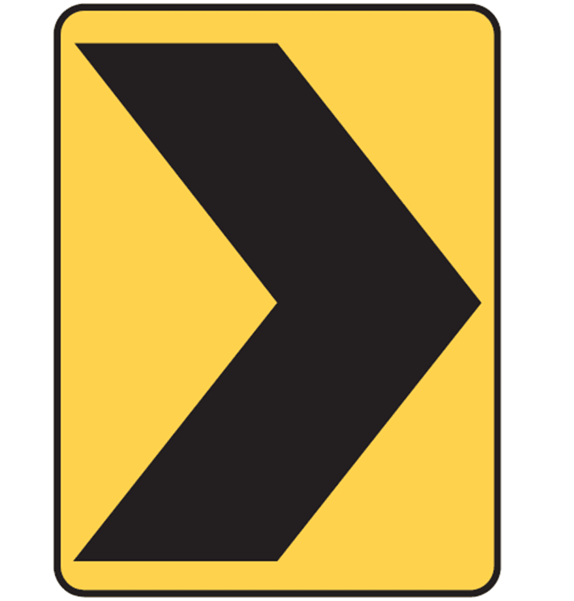 W1-8r Sign Is Used In - Road Ahead Curves Sharply Sign (1600x1200), Png Download