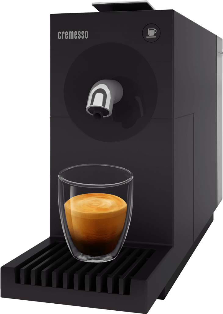 Cremesso Coffee Machine - Cremesso Uno Carbon Black (1280x1134), Png Download