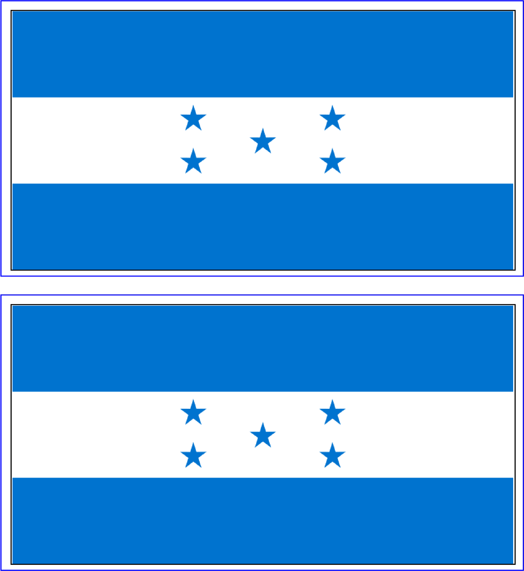 Free Printable Honduras Flag - Honduras (2480x3508), Png Download