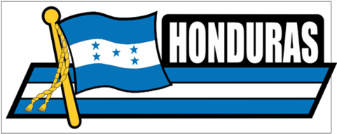 Honduras Flag Car Sidekick Decal - Car (480x480), Png Download