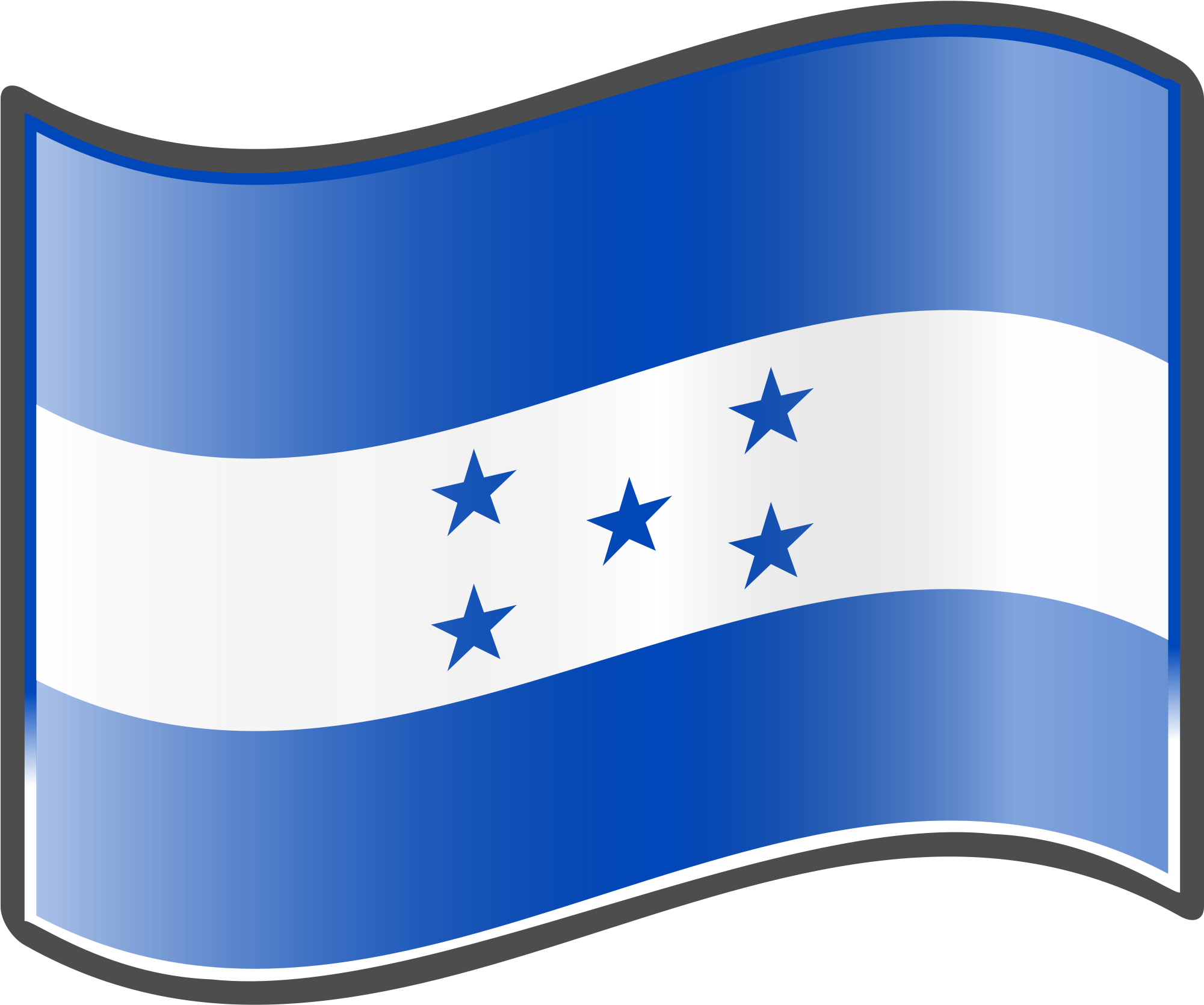 Open - Bandera De Honduras Para Dibujar (2000x2000), Png Download
