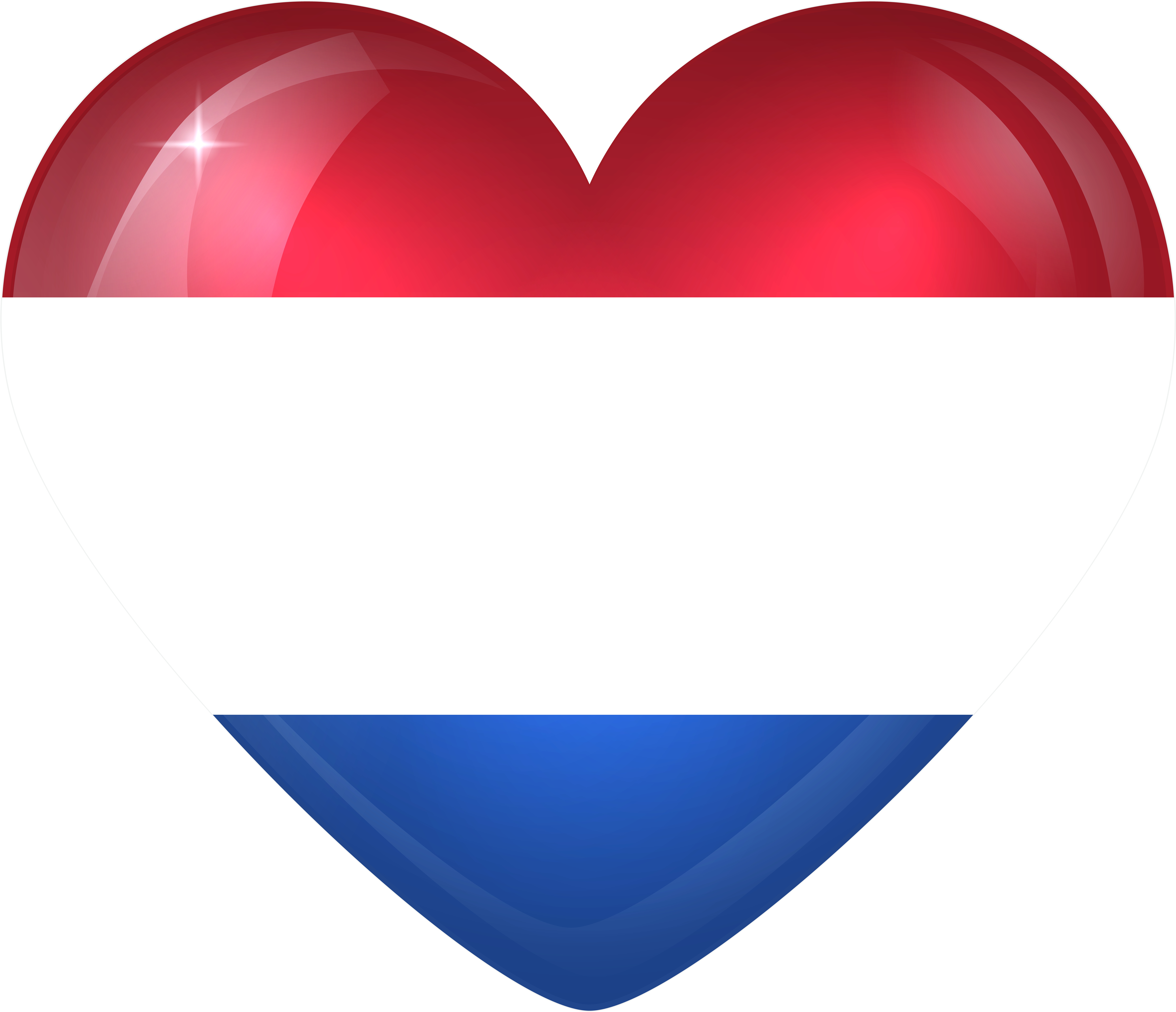 Dutch Flag Heart Png (6000x5144), Png Download