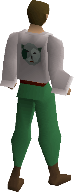Bob's Green Shirt Equipped - Bob Shirt Runescape (244x630), Png Download