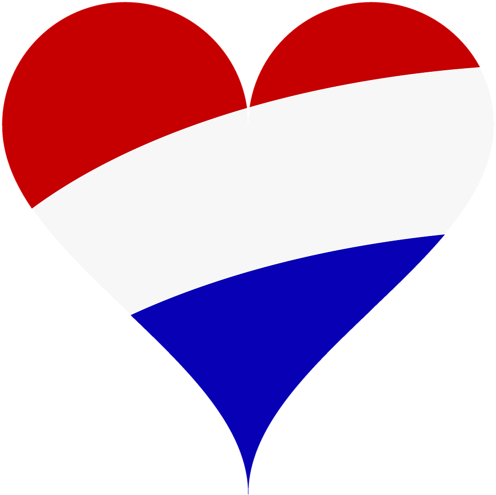 Netherlands, Love, Heart, Flag, Netherlands, Holland - Flag Austria Png (1280x1280), Png Download
