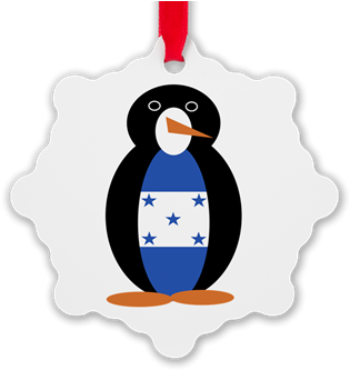 Penguin Flag Honduras Ornament - China-volksrepublikpenguin 2 Blätter Seidenpapier (350x350), Png Download