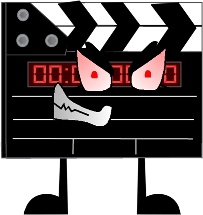 Clapboard - Digital Clapboard (412x436), Png Download
