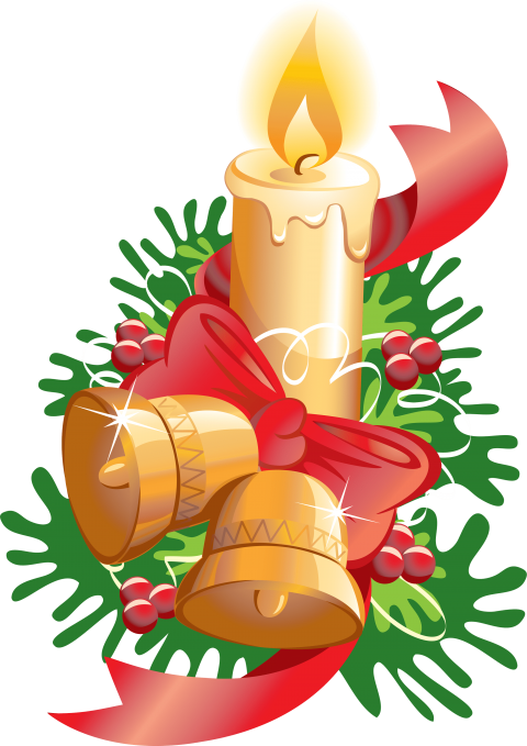 Free Png Christmas Candle's Png Images Transparent - Christmas Bells Png (480x679), Png Download