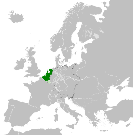 United Kingdom Of The Netherlands - Blank Map Of Europe Svg (450x456), Png Download