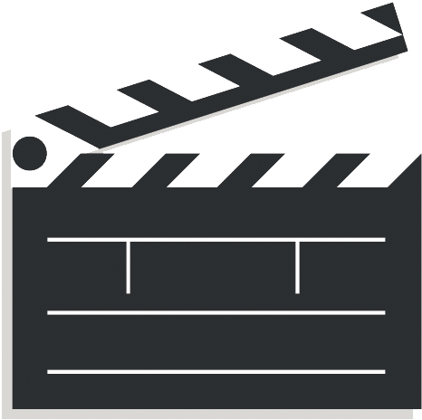 Action - Clapperboard Svg (539x513), Png Download