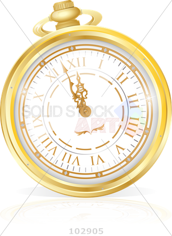 Pocket Watch (340x465), Png Download