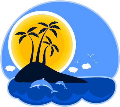 Medium Image - Tropical Island Island Logo (566x800), Png Download