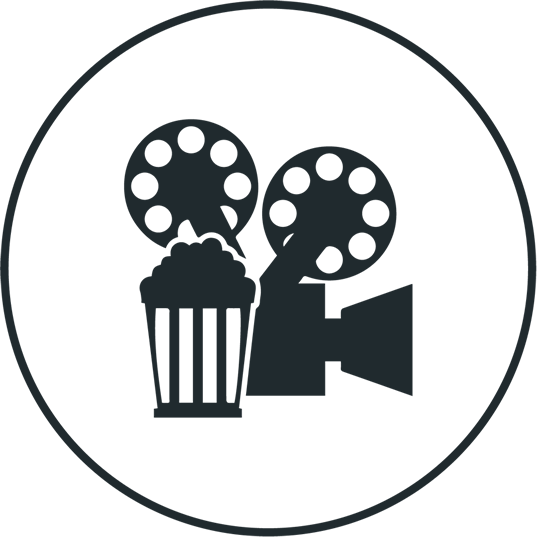 Cine - Cinema Icon (537x537), Png Download