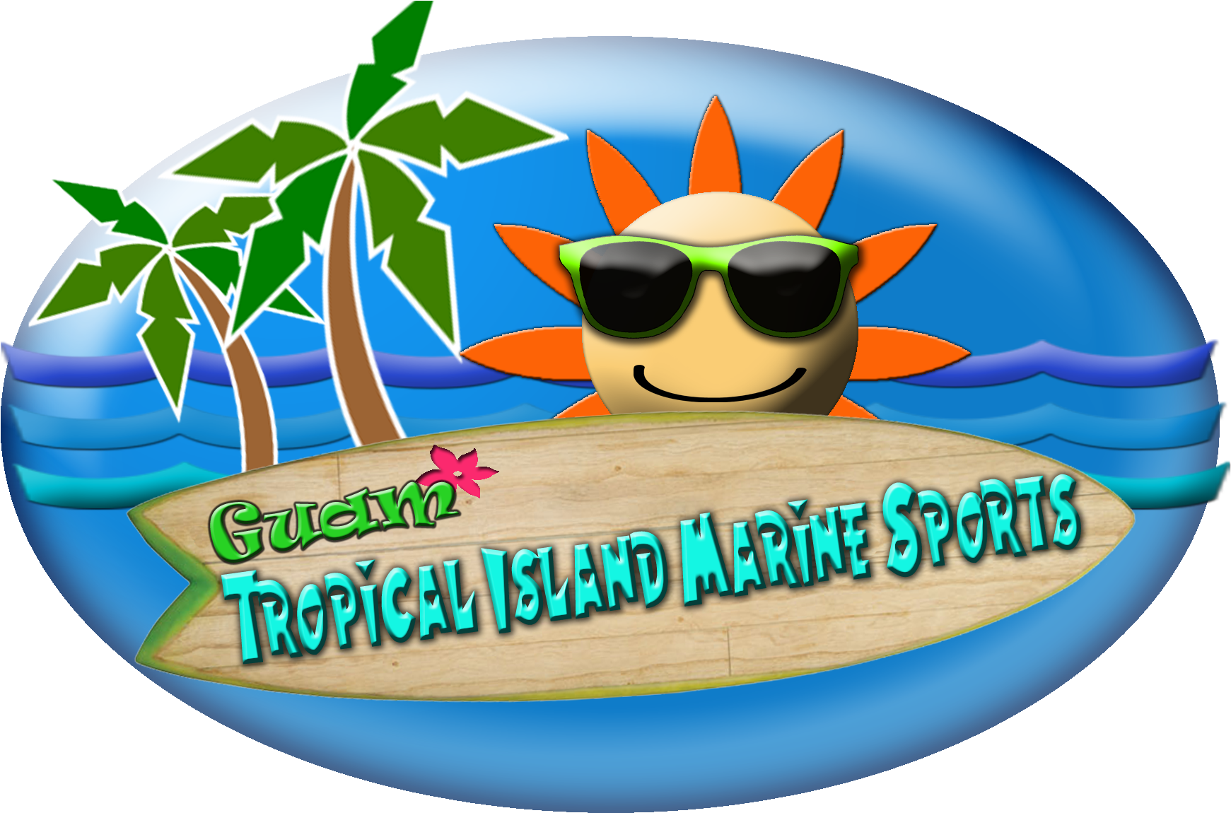 Tropical Island Marine Sports - Guam (1800x1200), Png Download