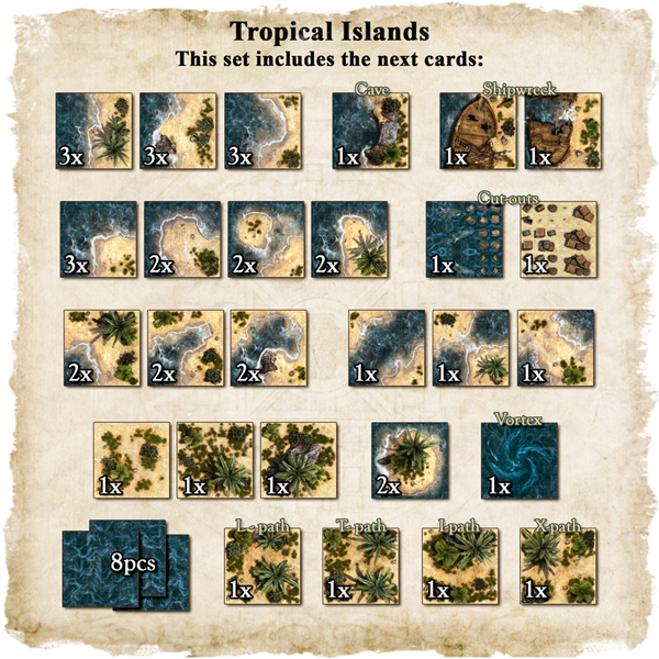 48 Tropical Island Tiles - Malaysian Association For The Blind (600x600), Png Download