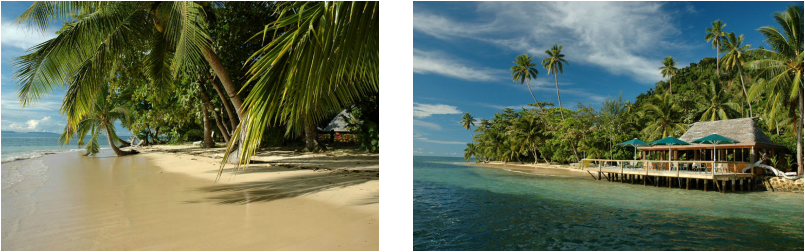 Magical Tropical Atoll - Matagi Island (805x252), Png Download