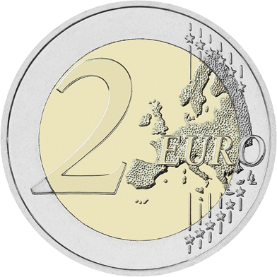 Reverse - Lithuania 2 Euro 2016 (392x392), Png Download