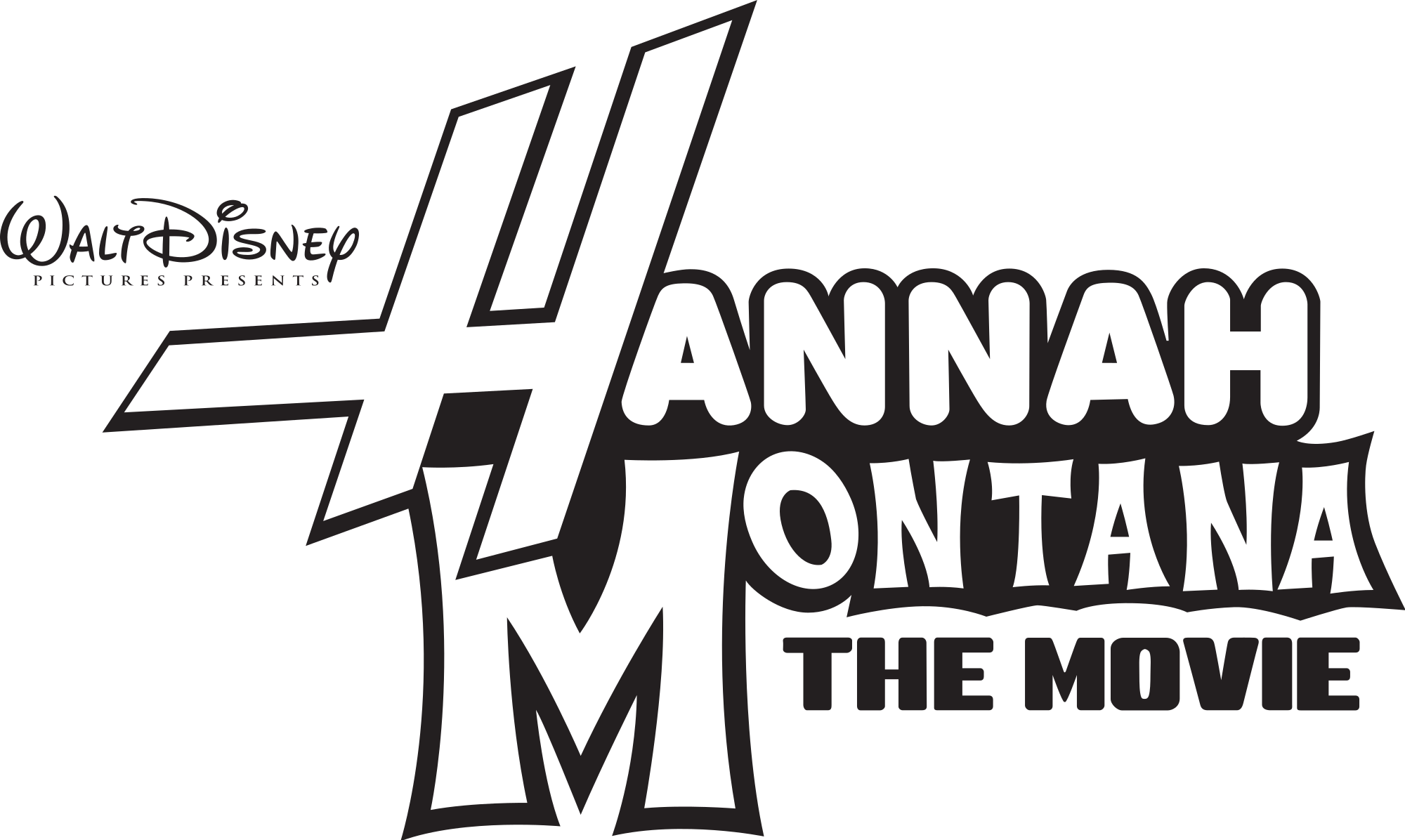 Source, Extract From Hannah Montana The Movie Black - Hanna Montana (2000x1196), Png Download