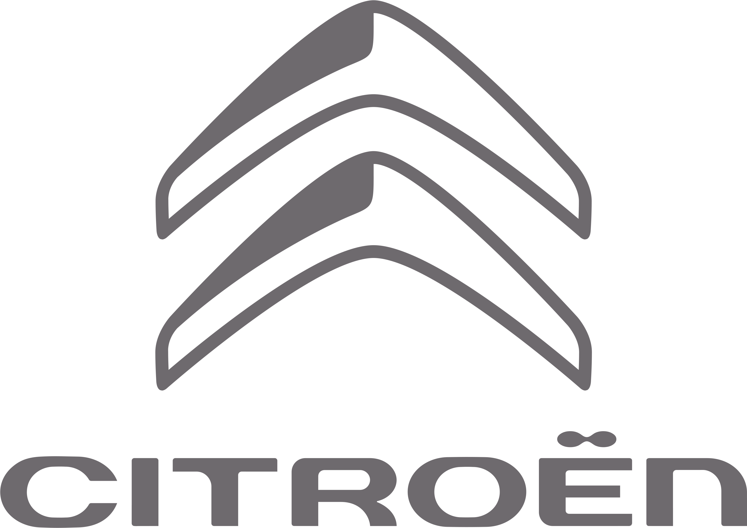 Citroën Winterland Tour - Citroen Logo Mono (3308x3309), Png Download
