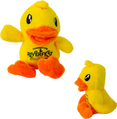 Mini Plush Duck - Stuffed Toy (500x500), Png Download