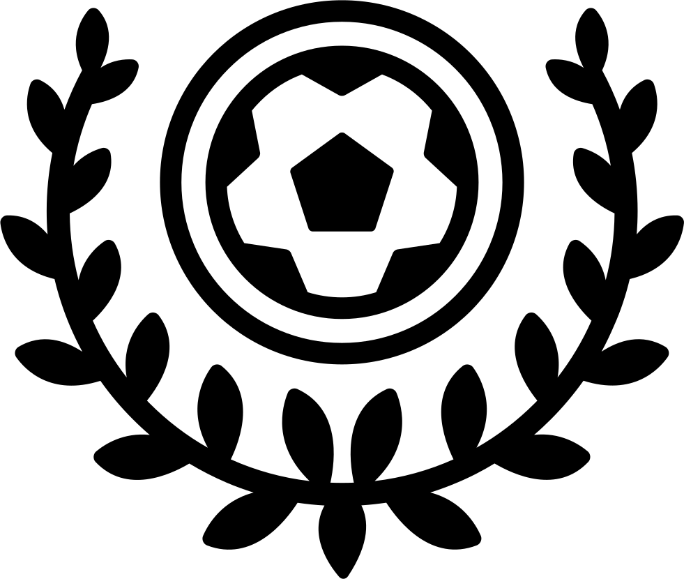 Football Symbol With Ball And Wrenches With Leaves - Sports (981x830), Png Download