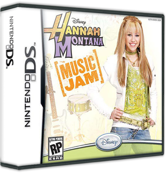 Hannah Montana Music Jam - Hannah Montana - Music Jam Nintendo Ds (587x598), Png Download