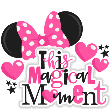This Magical Moment Title Svg Scrapbook Cut File Cute - Miss Kate Cuttables Minnie Mouse Rosa (432x432), Png Download