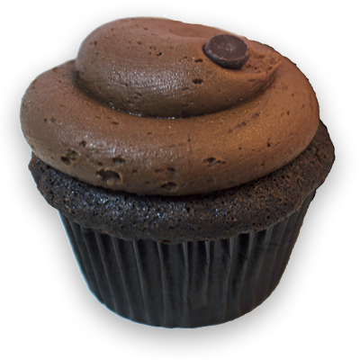 A Vegan Chocolate Cake With Vegan Chocolate Chips Baked - Icing On The Cupcake (400x400), Png Download