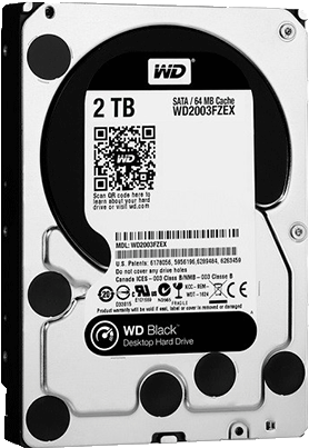 Wd Black Series2014 Font - Hdd Wd Black 2tb (477x514), Png Download