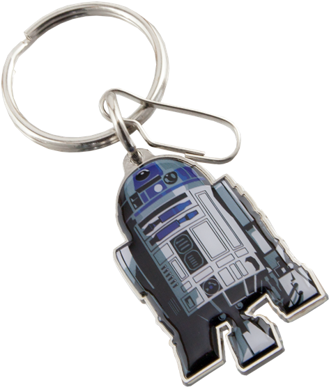 Picture Of Star Wars R2-d2 Key Chain - R2d2 Key Chains, White (575x600), Png Download