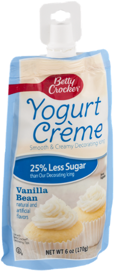 Betty Crocker Yogurt Creme, Strawberry - 6 Oz (600x600), Png Download