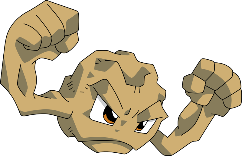 Shiny Geodude Pokédex - Pokémon Geodude (800x518), Png Download