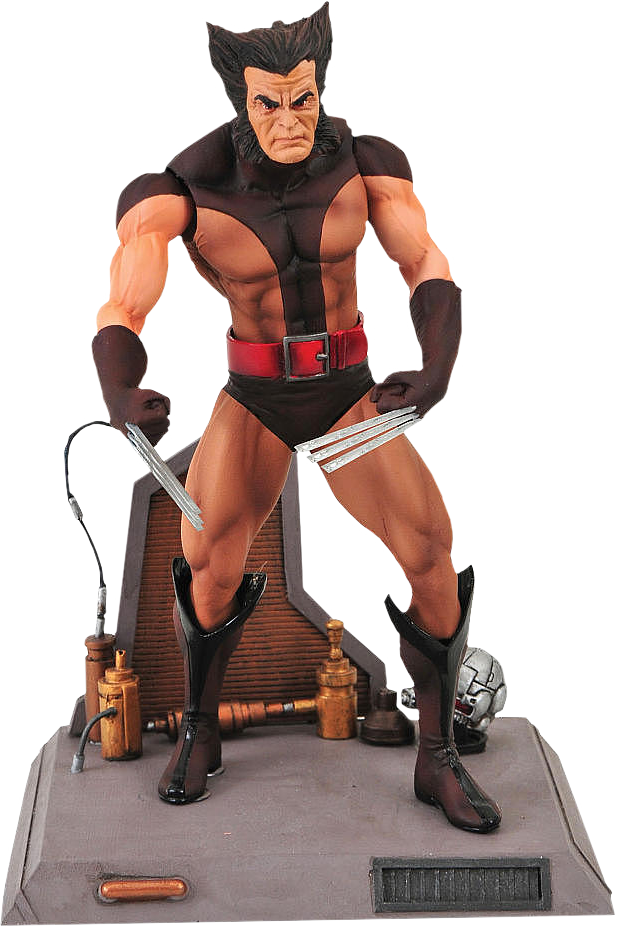 Unmasked Wolverine Marvel Select 6” Action Figure - Marvel Select Wolverine Unmasked (619x928), Png Download