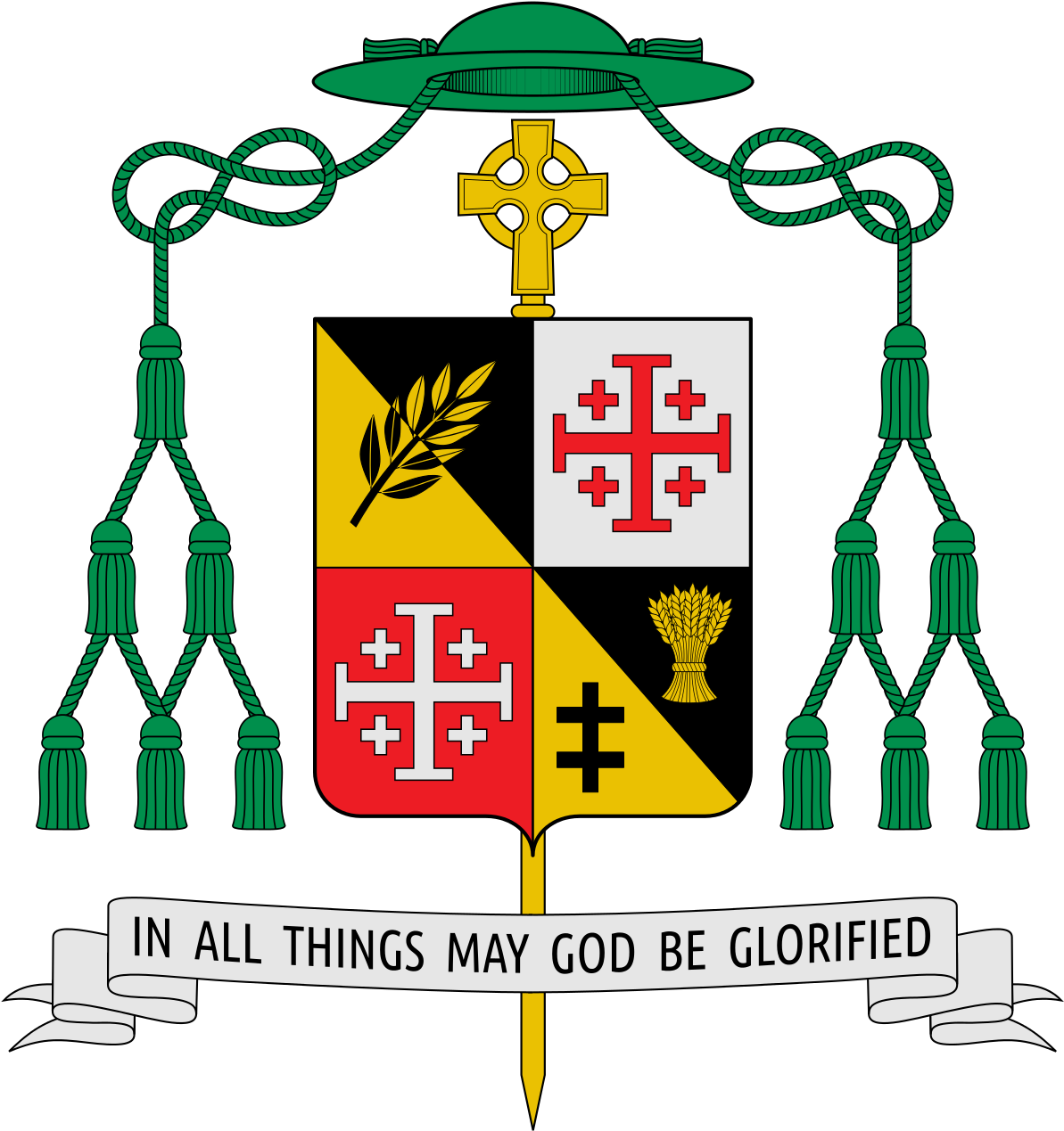 Coat Of Arms Bishop (1200x1279), Png Download