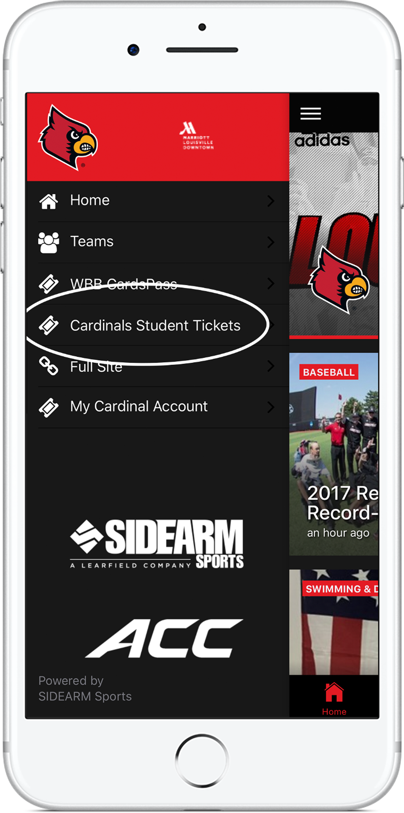 On Your Iphone Or Android Phone, Download The Louisville - Iphone (1622x2844), Png Download