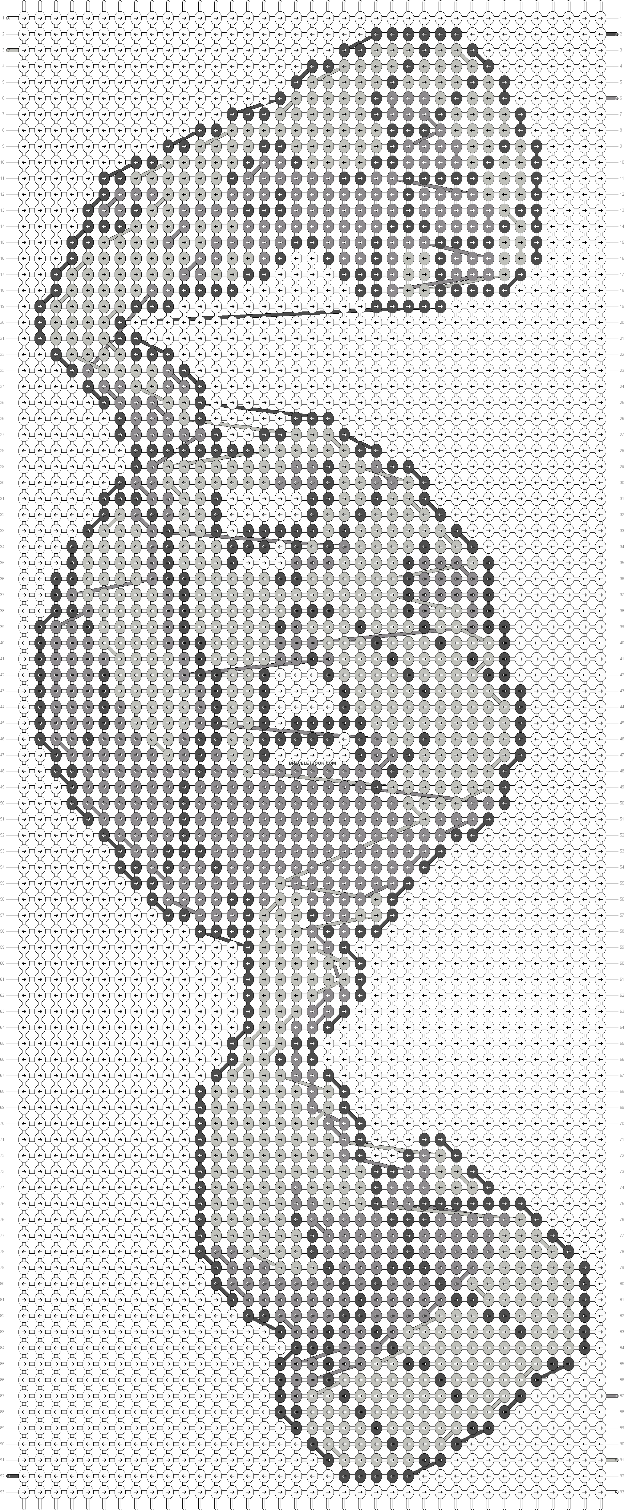 Alpha Pattern - Cross-stitch (2040x4908), Png Download