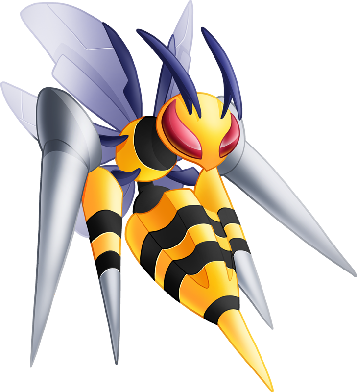 Pokemon Shiny Mega Beedrill Is A Fictional Character - Pokemon Beedrill (729x800), Png Download
