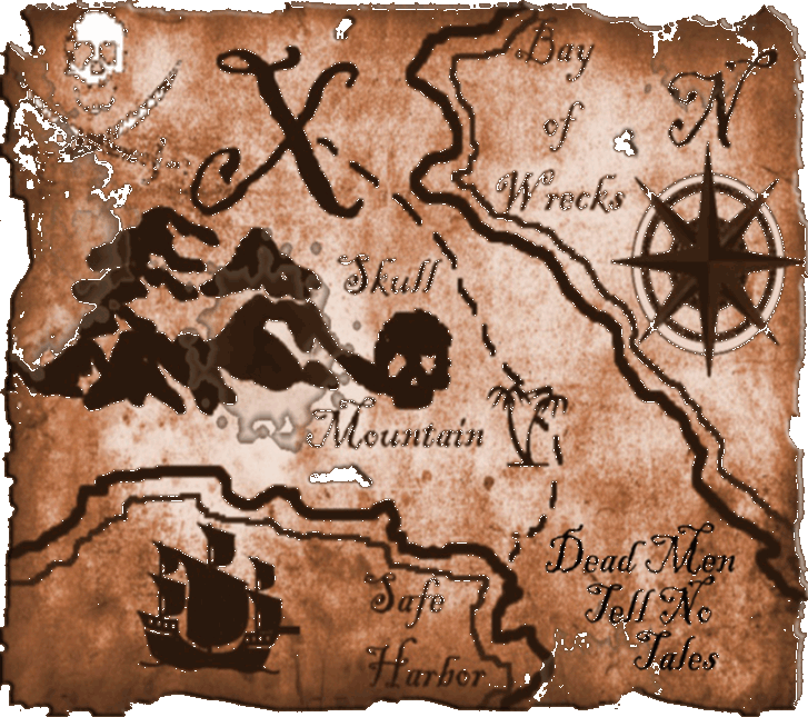 Pirate Photos - Bing Images - Pirate Treasure Map (727x645), Png Download