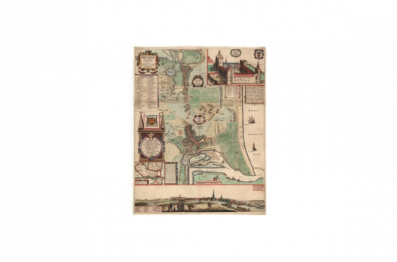 An Early Map Of Aberdeen - Old Map Of Aberdeen (564x372), Png Download