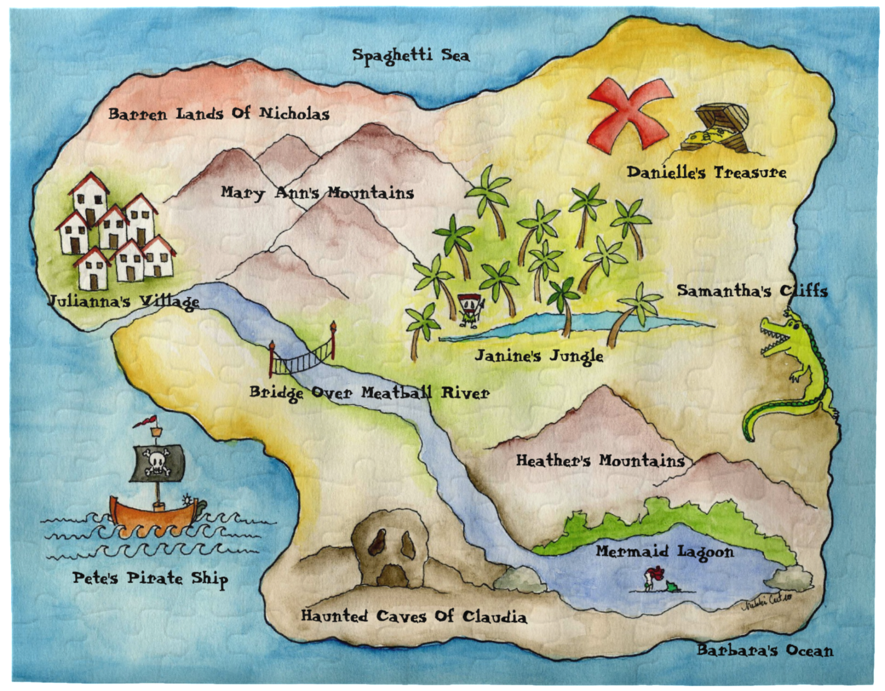 Shiver Me Timbers, A Pirate Extravaganza - Map (1840x1840), Png Download