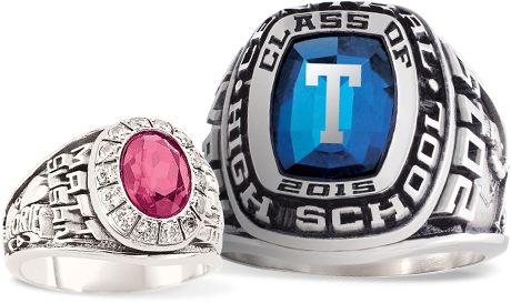 Deco Gold Stroudsburg High School Ring Balfour Dated - Class Ring And Letterman Jacket (460x273), Png Download