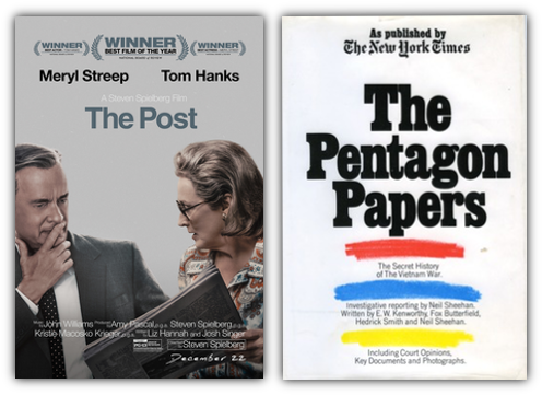 Spielberg Starring Tom Hanks And Meryl Streep - Pentagon Papers Book (496x370), Png Download