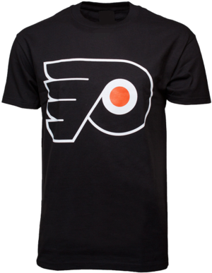 Philadelphia Flyers Biggie Logo T-shirt - Philadelphia Flyers (421x480), Png Download
