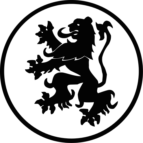 Black Lion Rampant In A Circle - Black Lion Rampant (495x495), Png Download