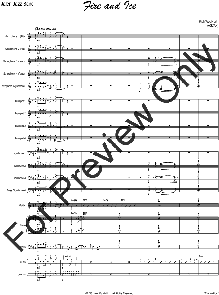 Fire And Ice Thumbnail Fire And Ice Thumbnail - J.w. Pepper & Son (817x1056), Png Download