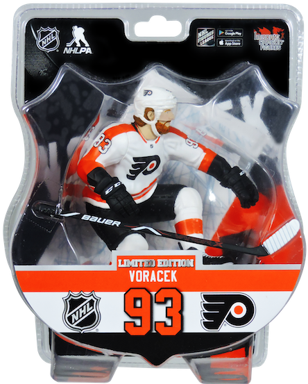 Jakub Voracek 2018-19 Nhl 6" Figure Imports Dragon - 2016/17 Bo Horvat Vancouver Canucks Nhl Figure (16 (450x559), Png Download