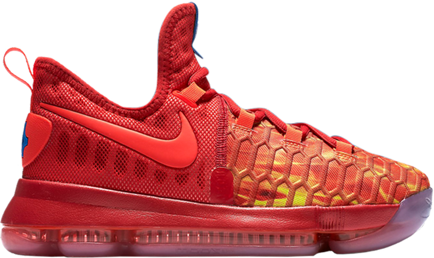 Zoom Kd 9 Gs 'fire And Ice' - Kd 9 Red And Blue (849x506), Png Download
