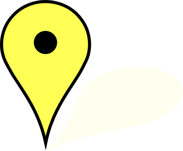 How To Set Use Google Maps Pin Clipart - Yellow Marker Google Maps (600x498), Png Download
