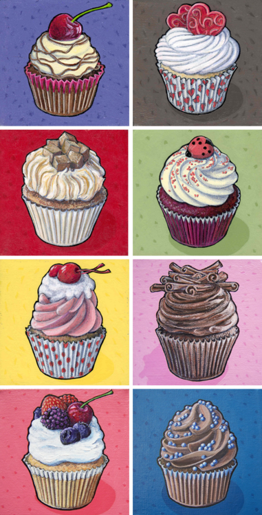 #cupcakes #artwork #cute - Cupcake (381x750), Png Download
