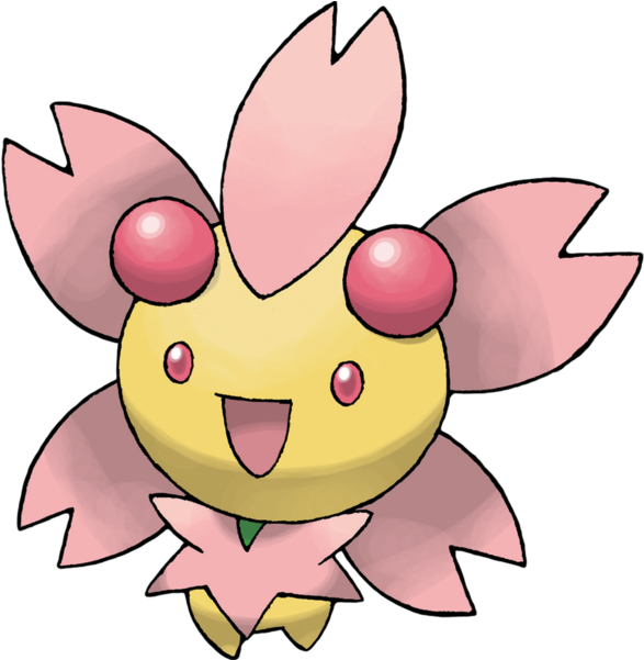 Cherrim's Sunshine Form - Pokemon Cherrim (400x411), Png Download